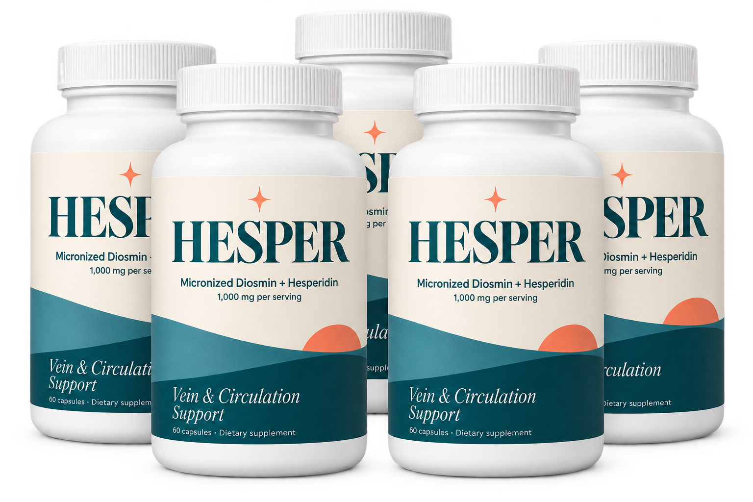 Hesper Vein and Circulation Support bottles